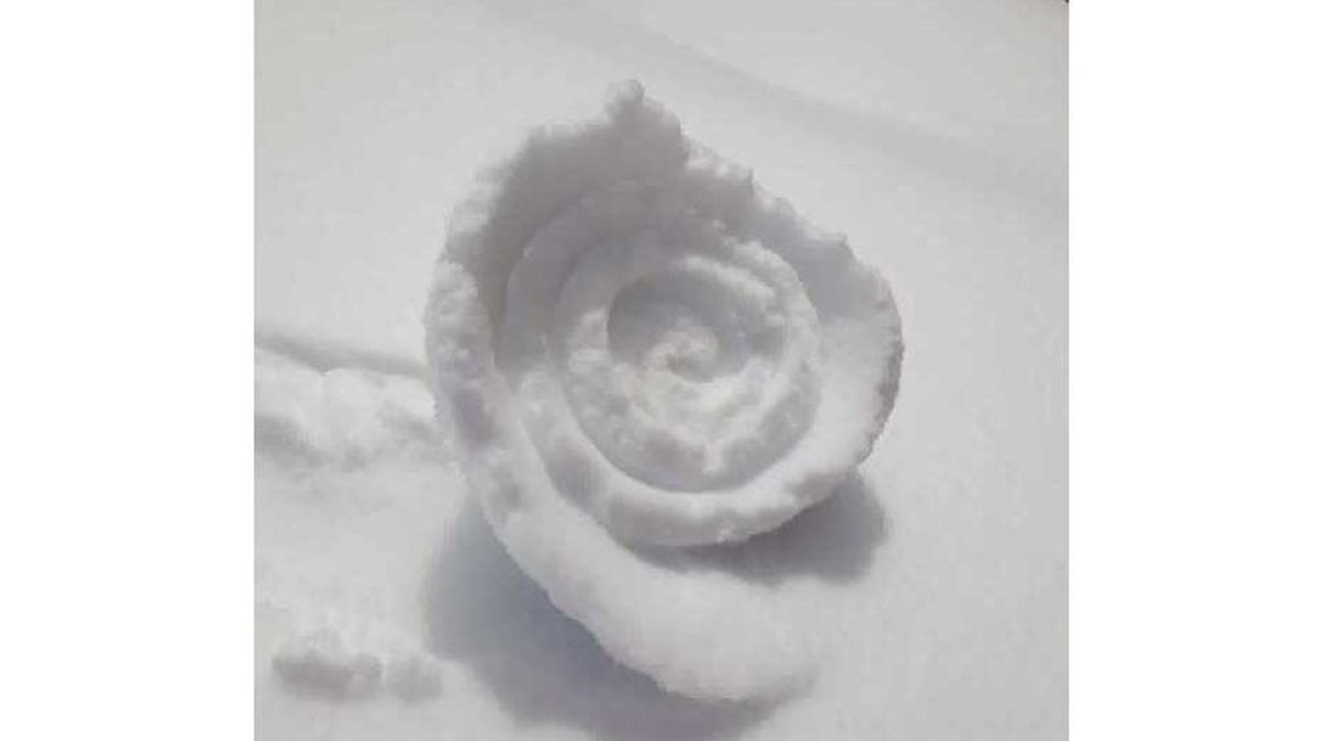 Aparecen rollos de nieve en Perú: cómo se forman