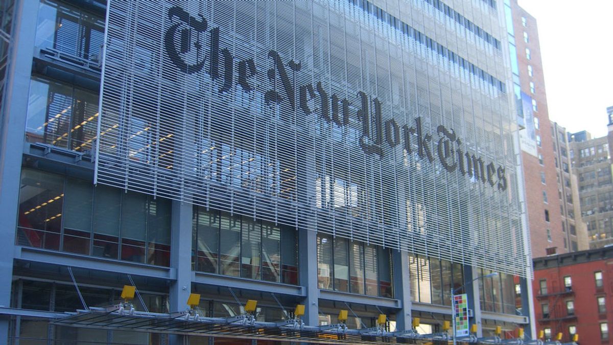 Edificio de The New York Times, en Manhattan, Nueva York.