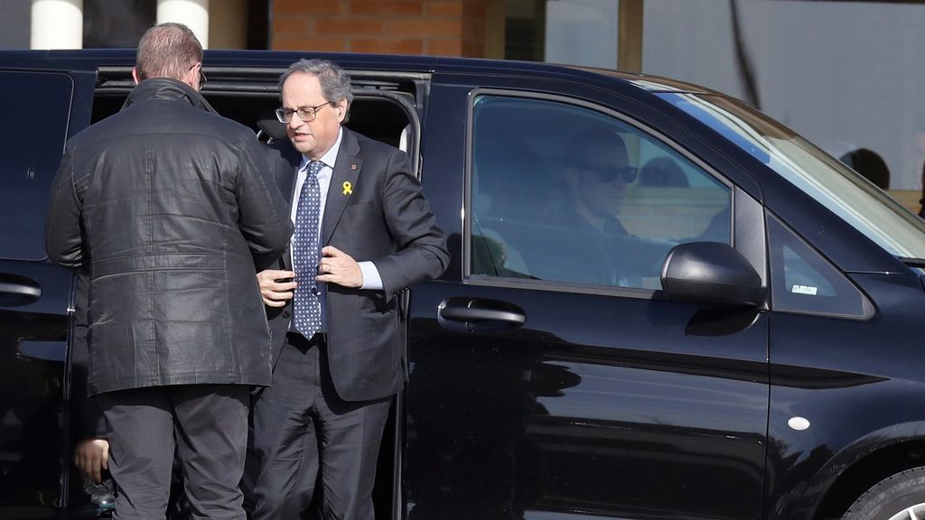 Torra llega a la prisión de Alcalá-Meco para visitar a Forcadell y Bassa