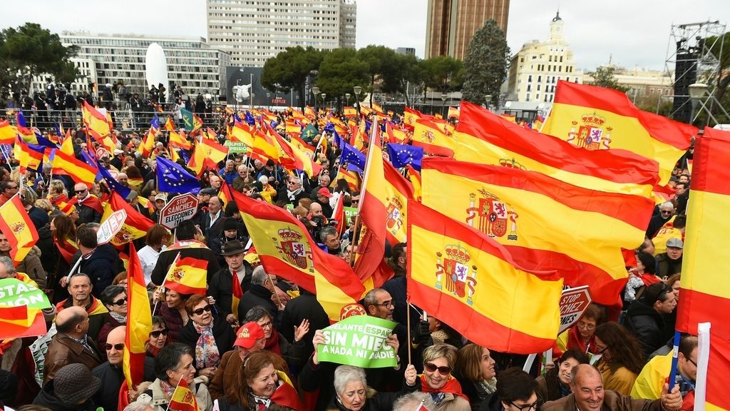 EN IMÁGENES: La manifestación en Colón contra Sánchez