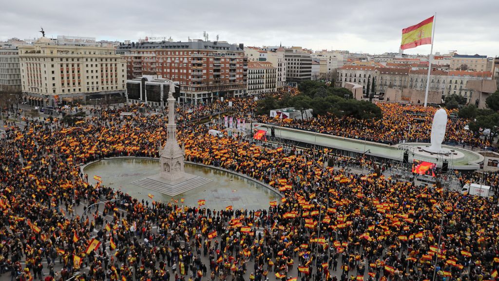 EN IMÁGENES: La manifestación en Colón contra Sánchez