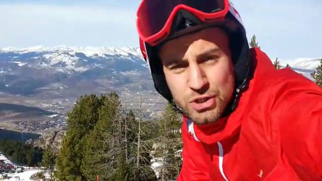Alejandro Rodríguez demuestra que se puede esquiar y hacer un repor a la vez