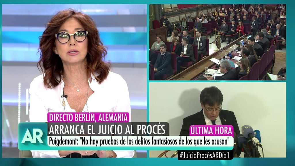 Ana Rosa, indignada por la comparecencia de Puigdemont: "Sus compañeros están en el banquillo y él, en un festival de cine"