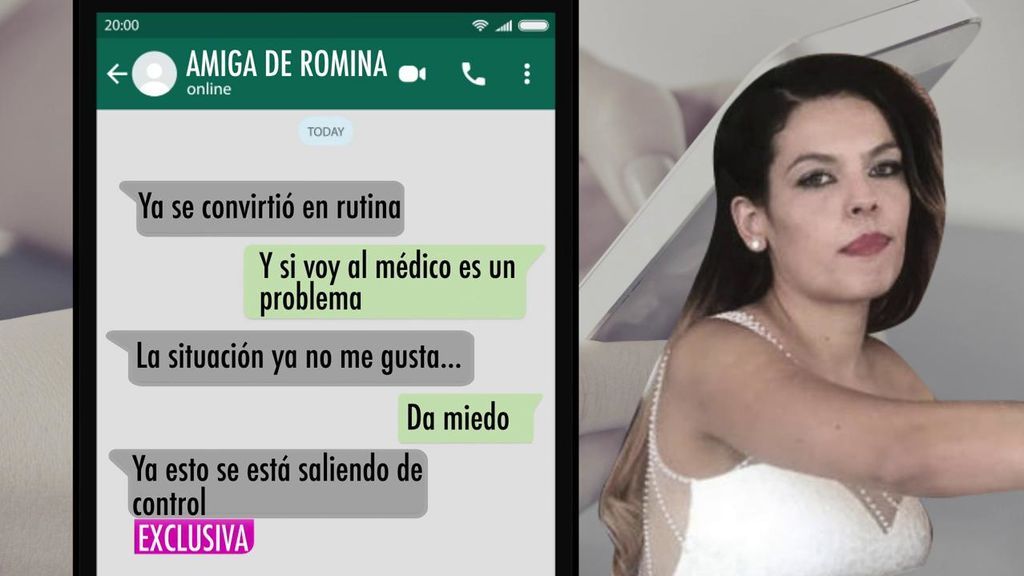 Los mensajes de Romina a una amiga en la que le cuenta las palizas que le da Raúl
