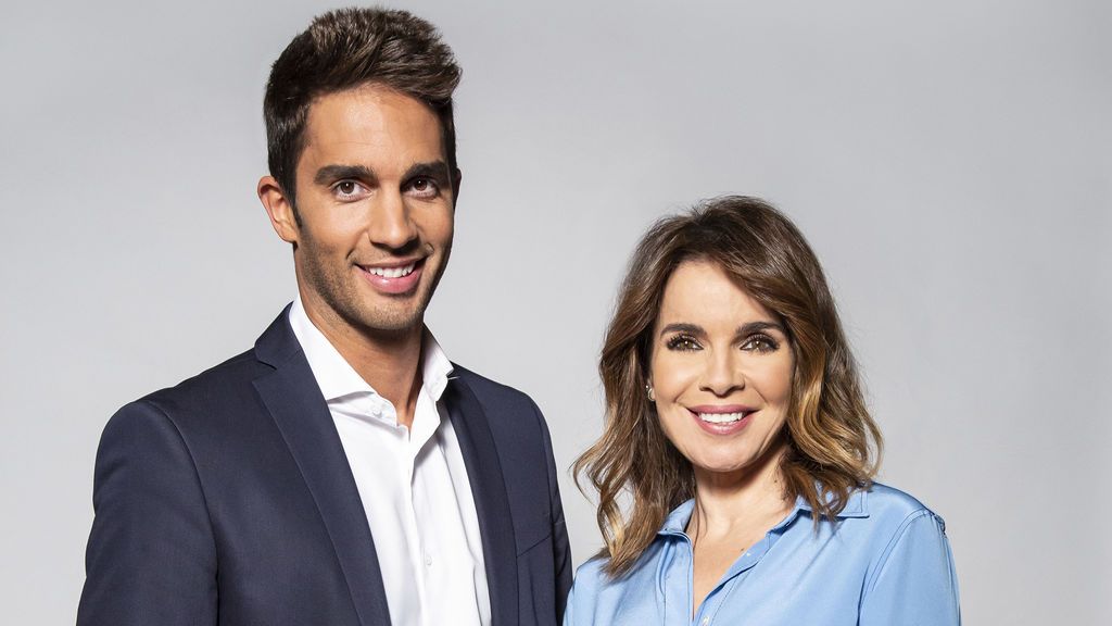 Santi Burgoa y Carme Chaparro, copresentador y presentadora de 'Cuatro al día'.