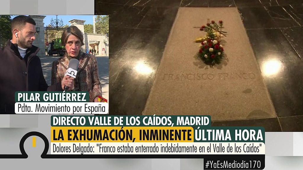 Pilar Gutiérrez: “Franco no es solo de su familia es de todo el pueblo español que no quiere la exhumación”