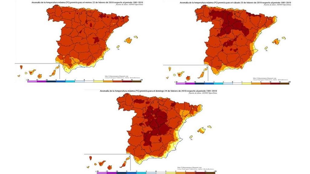 anomalía de las temperaturas