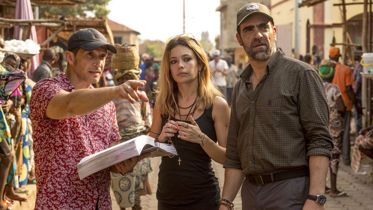 Salvador Calvo, Anna Castillo y Luis Tosar, director y protagonistas de 'Un mundo prohibido'.