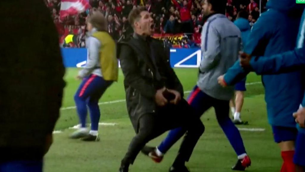 El Cholo asegura que no es la primera vez que celebra con el gesto que hizo frente a la Juventus