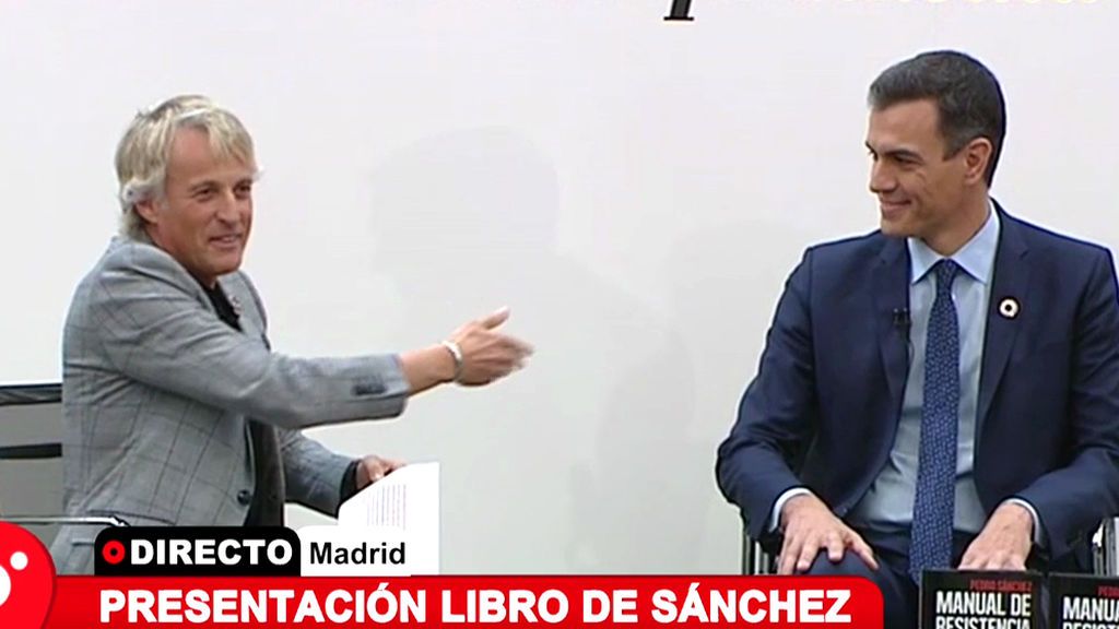 Jesús Calleja, en la presentación del libro del Presidente: “Pedro Sánchez es mi amigo”