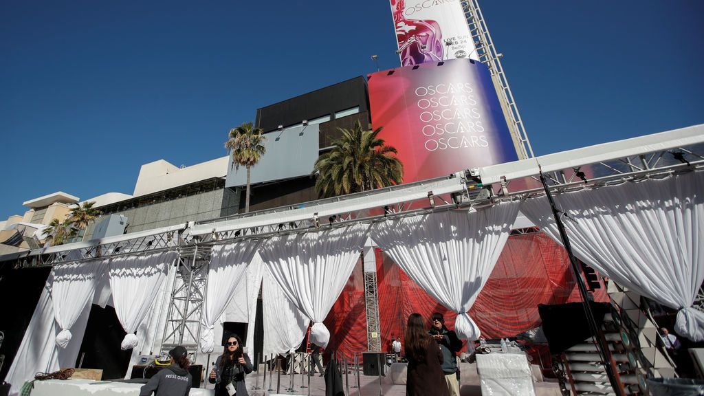 Últiman los preparativos para la noche de los Premios Oscars