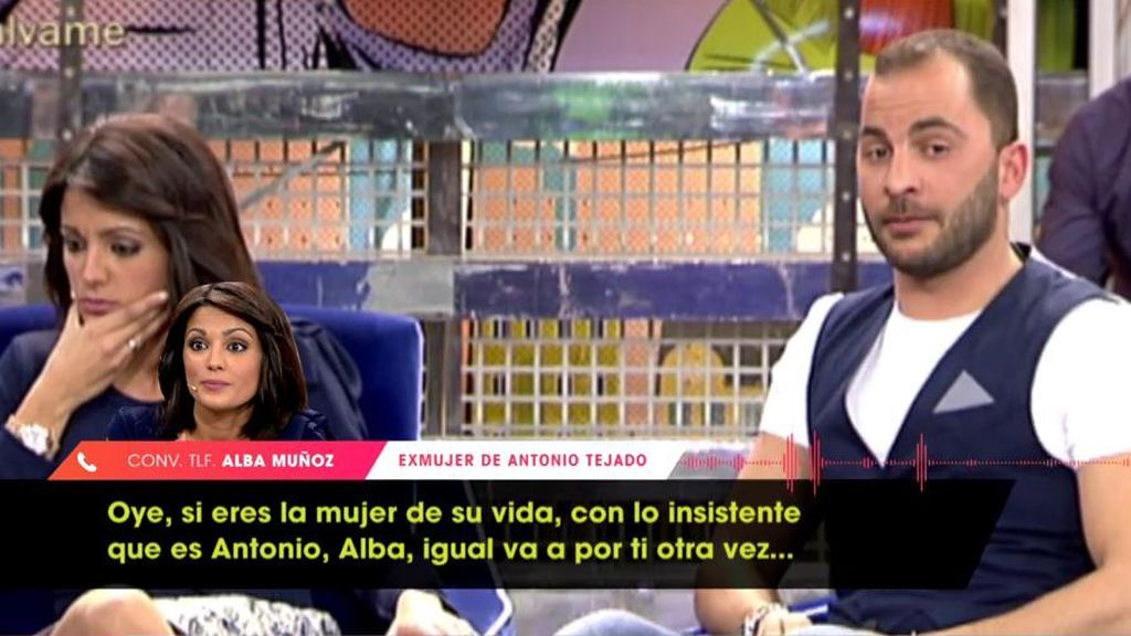 Alba Muñoz agradece las palabras de Antonio Tejado y opina de su relación con María Jesús
