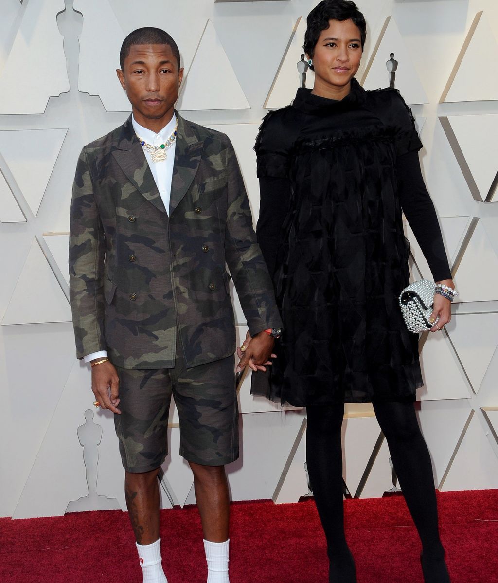 El músico Pharrell Williams y su mujer Helen Lasichanh
