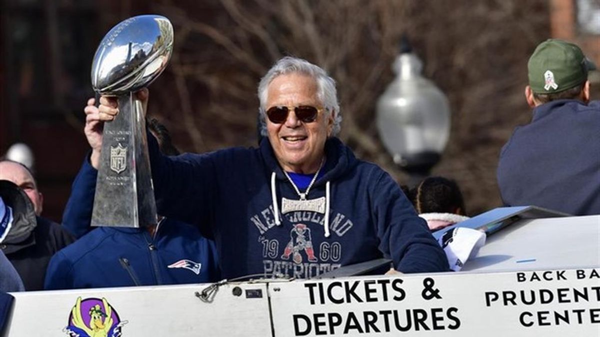 El dueño de los New England Patriots se enfrenta a dos delitos por solicitud de prostitución en un spa de Florida El dueño de los New England Patriots se enfrenta a dos delitos por solicitud de prostitución en un spa de Florida