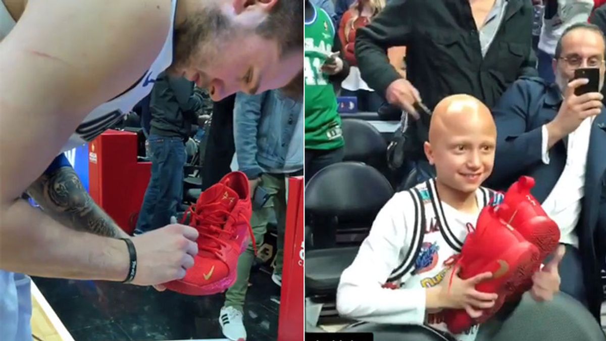 El gesto de Luka Doncic con un niño con cáncer que ha dado la vuelta al mundo El gesto de Luka Doncic con un niño con cáncer que ha dado la vuelta al mundo