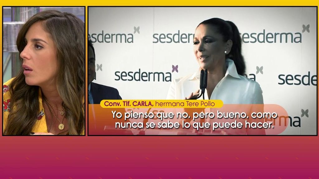 Carla, hermana de la fallecida Tere Pollo, carga contra Isabel Pantoja: “Como persona deja mucho que desear”