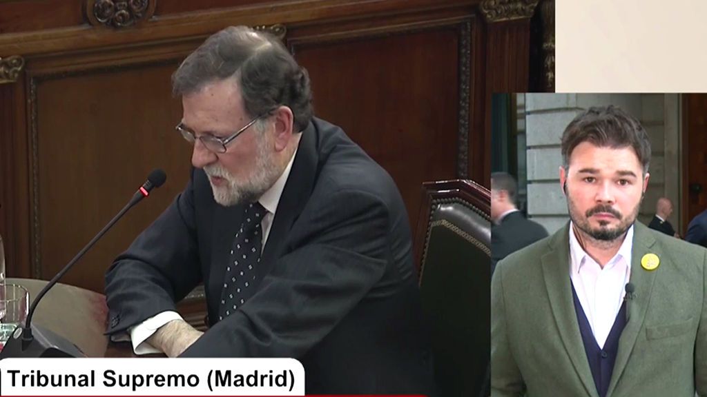 Rufián, sobre la comparecencia de Mariano Rajoy: “Votar nunca puede ser algo malo”