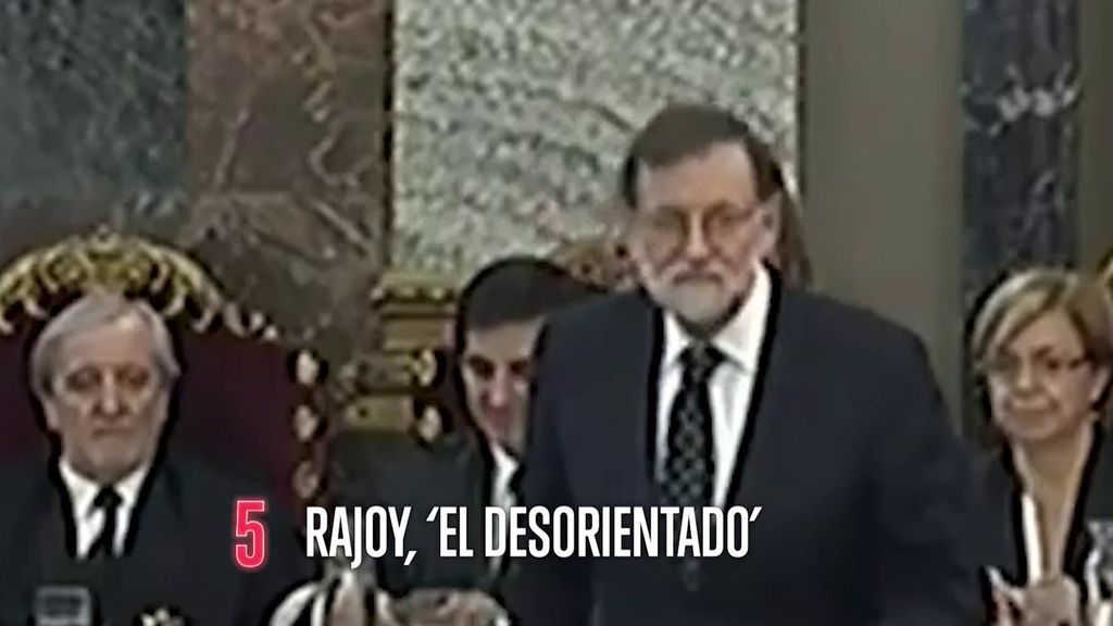 Rajoy 'el desorientado', Dante Fachín 'el precario' y otros personajes de la película del juicio al procés