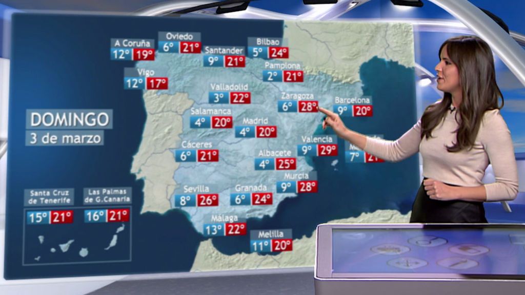 Hasta 30ºC el domingo: alcanzaremos el pico máximo de calor antes del desplome del lunes
