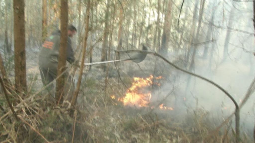 Dieciocho incendios continúan activos en Cantabria