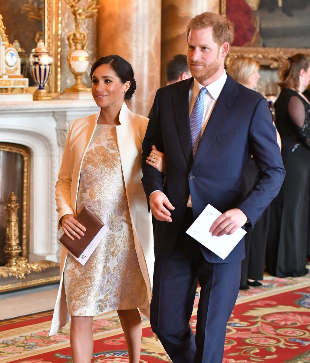 Meghan Markle ha llegado del brazo del Príncipe Harry