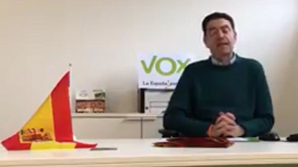 José Antonio Ortiz se presentaba en redes como presidente de Vox Lérida y el partido no lo desmentía