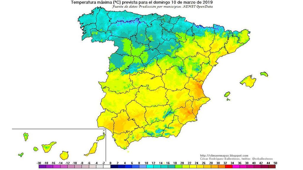 temp maxima domingo