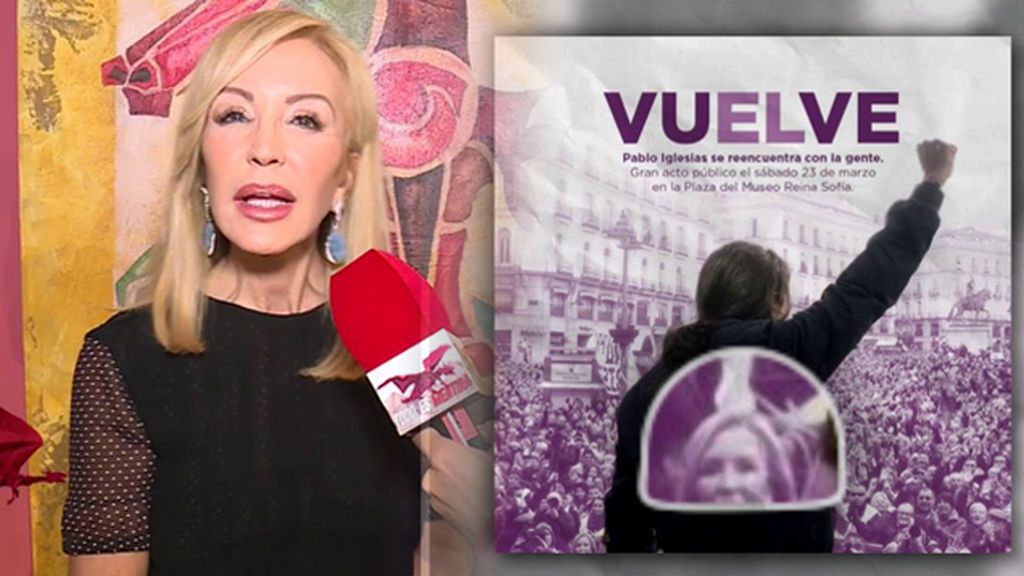 Carmen Lomana explica su cameo en el polémico cartel de Pablo Iglesias