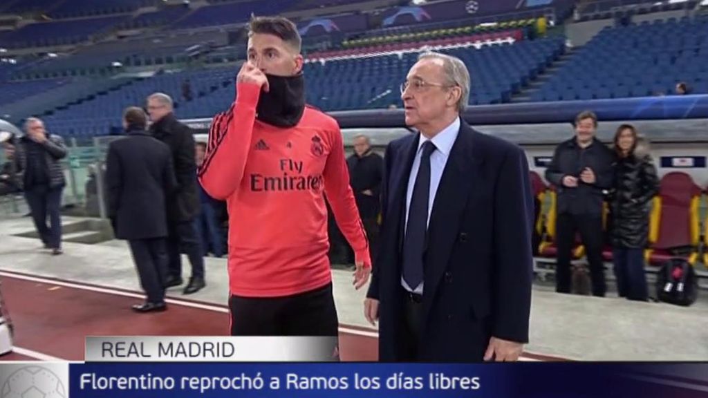 Rifirrafe entre Florentino Pérez y Sergio Ramos