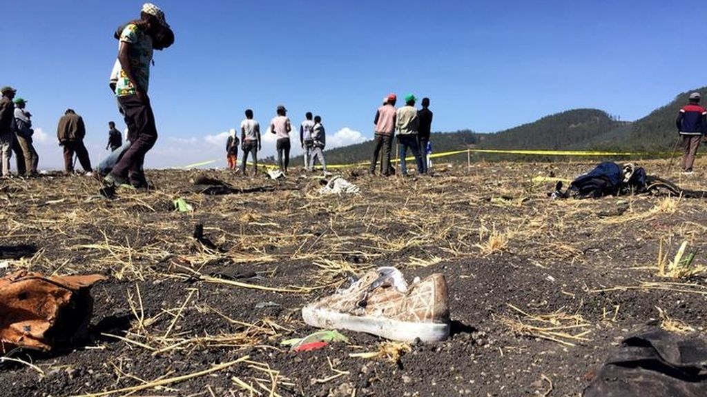 El accidente aéreo en Etiopía, en imágenes