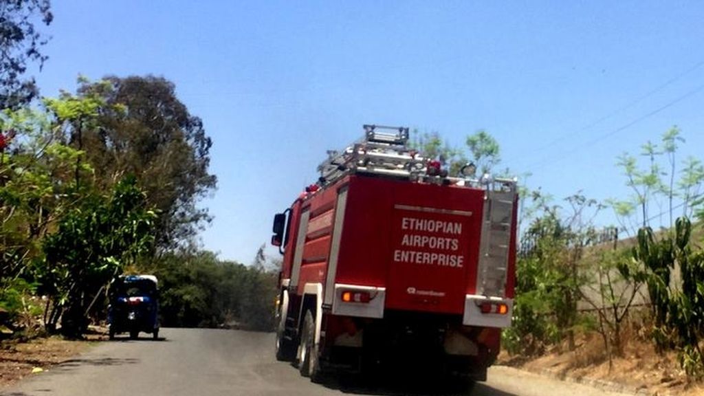 Restos del accidente aéreo de Etiopía