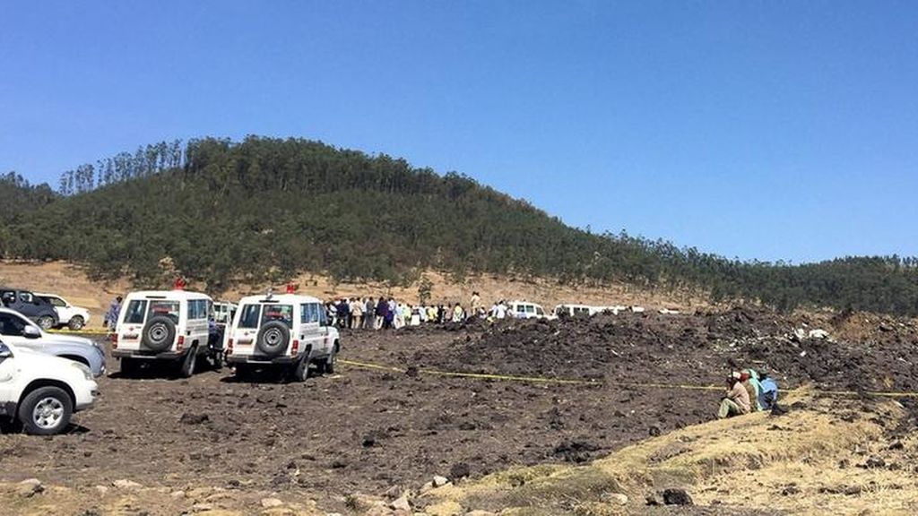 El accidente aéreo en Etiopía, en imágenes