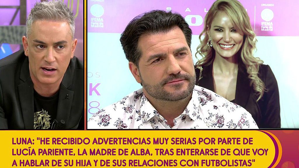 Luna, exjugador del Atlético de Madrid, afirma que la madre de Alba Carrillo le ha lanzado advertencias muy serias