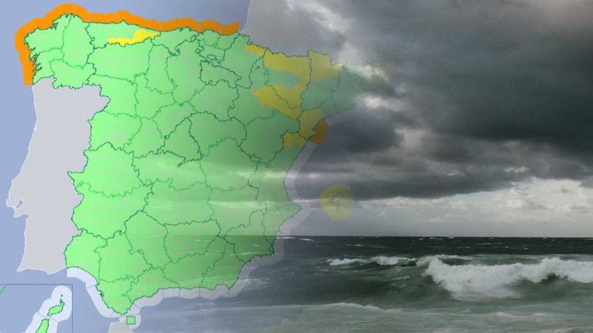 Avisos naranjas en toda la costa: el viento y las olas se adueñan del Cantábrico
