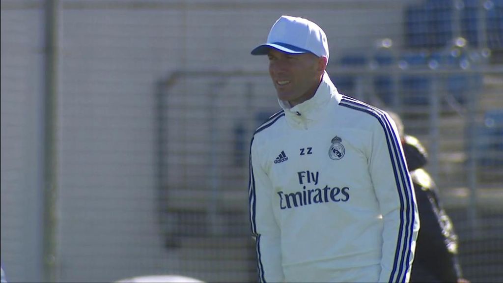 Las primeras palabras de Zidane en el entrenamiento del Real Madrid
