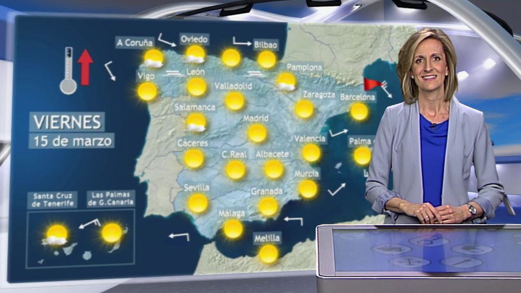 Más de 20ºC en casi todo el país: el viernes se disparan los termómetros en toda España