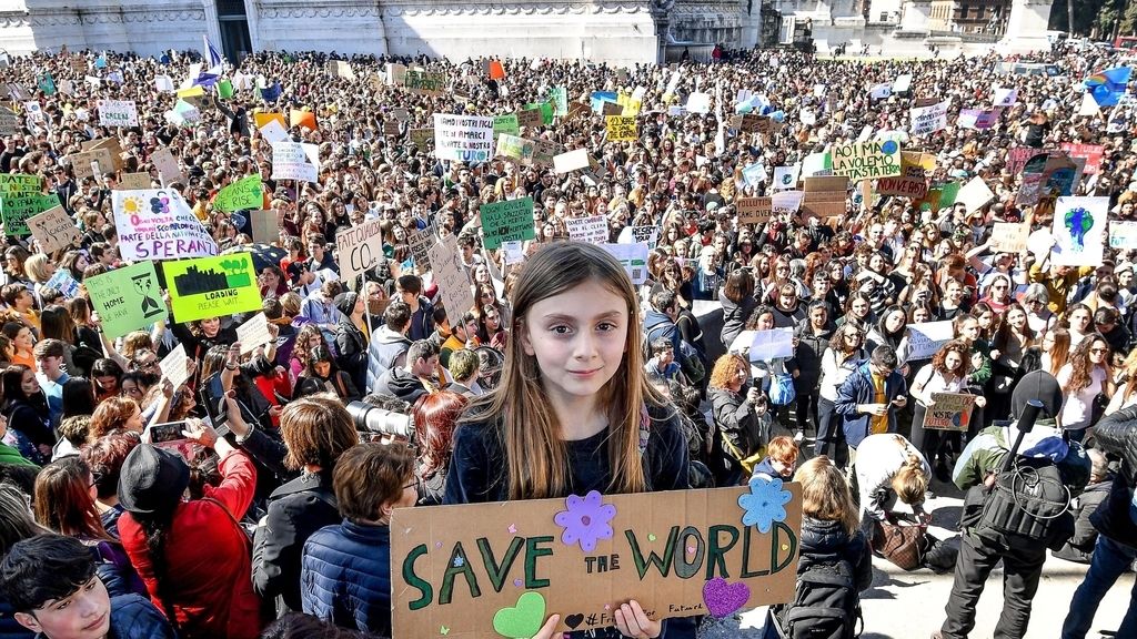 La manifestación contra el cambio climático en el mundo