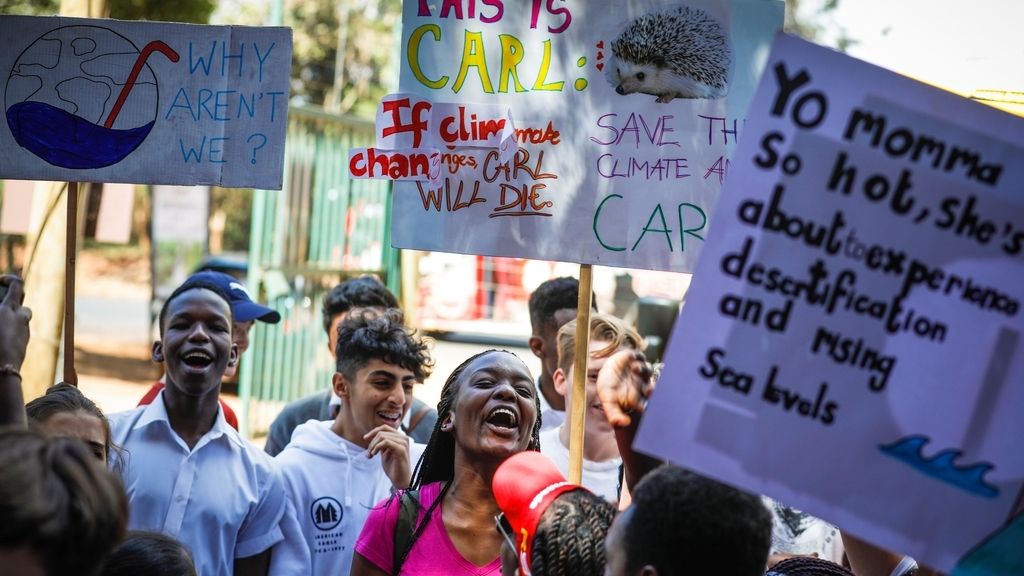 La manifestación contra el cambio climático en el mundo