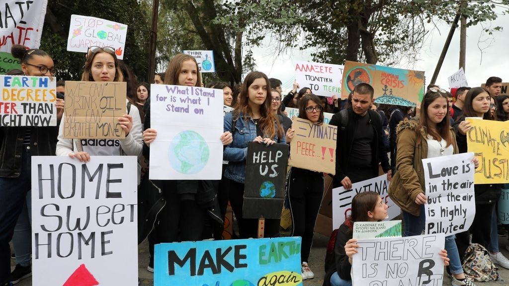La manifestación contra el cambio climático en el mundo