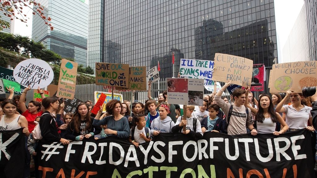 La manifestación contra el cambio climático en el mundo