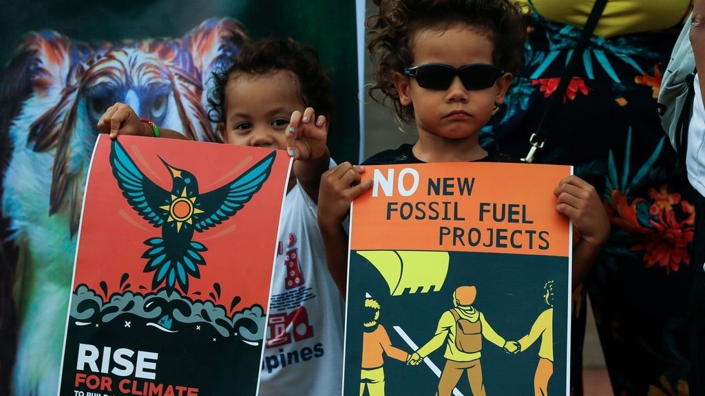 La manifestación contra el cambio climático en el mundo