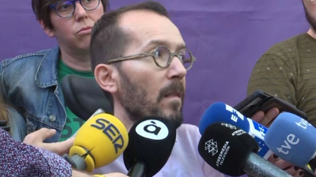 Echenique defiende la manifestación de los independentistas en Madrid apelando a la libertad de expresión