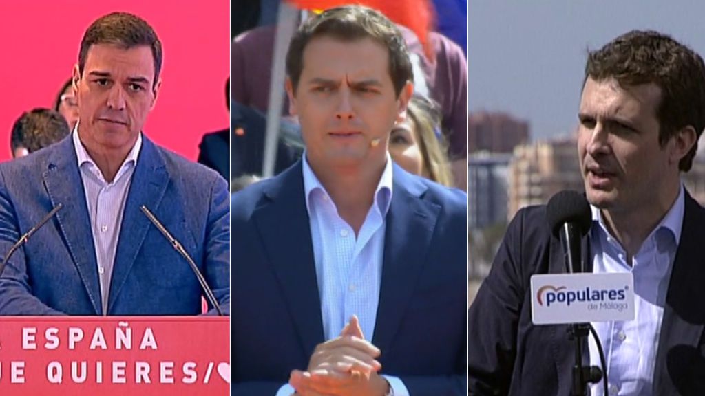 La manifestación independentista salpica los discursos de los líderes del PSOE, PP y Cs