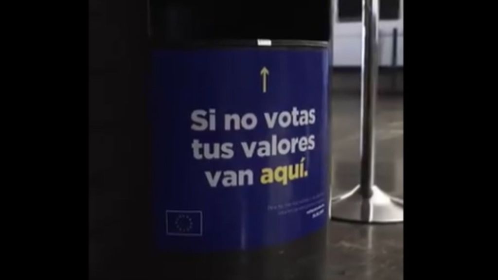 'Si no votas tus valores van aquí', la nueva campaña del Parlamento Europeo para llamar a los votantes a las urnas