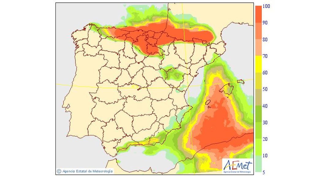 lluvias martes