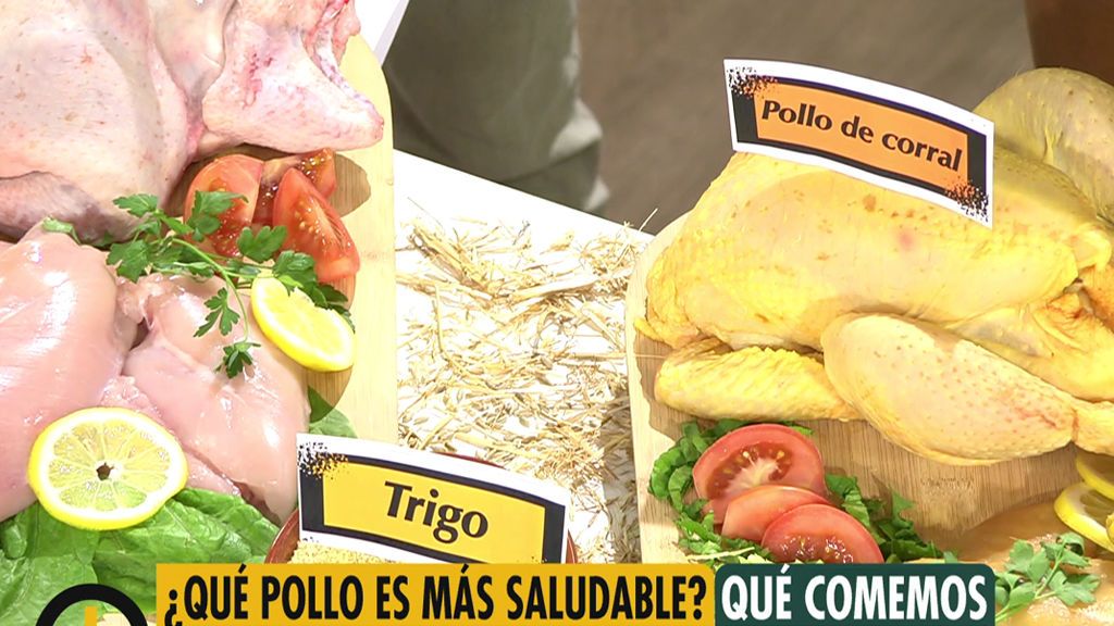 La diferencia nutricional entre un pollo de corral y un pollo normal