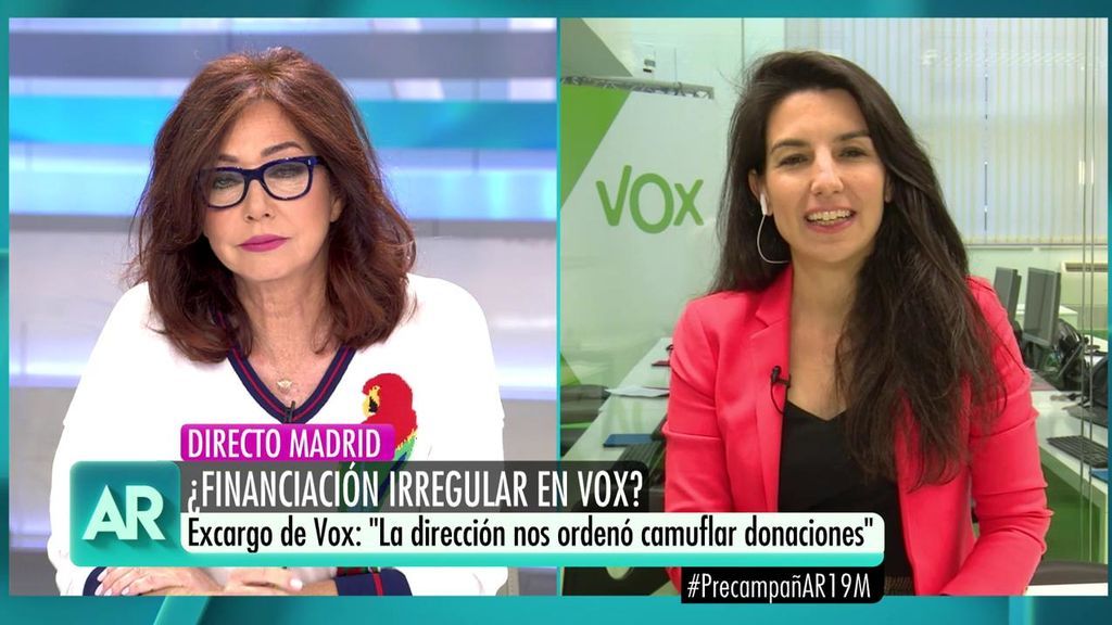 Rocío Monasterio: "Todas las donaciones a Vox están auditadas en la web"
