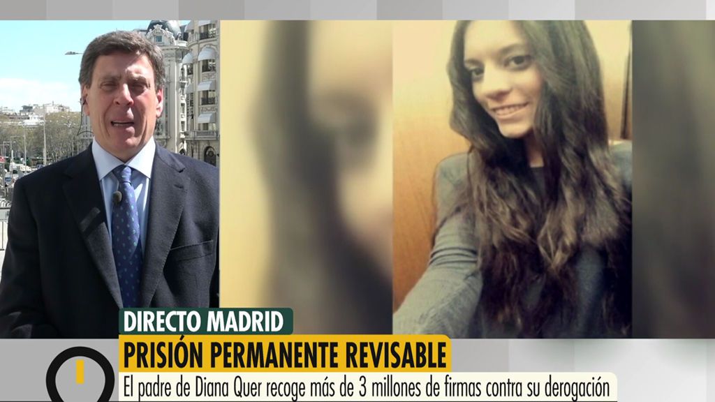 El padre de Diana Quer lleva al Congreso 3,2 millones de firmas a favor de la prisión permanente revisable