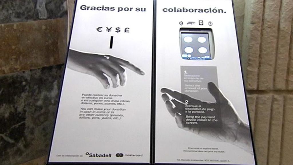 Donativos a la iglesia, a golpe de tarjeta