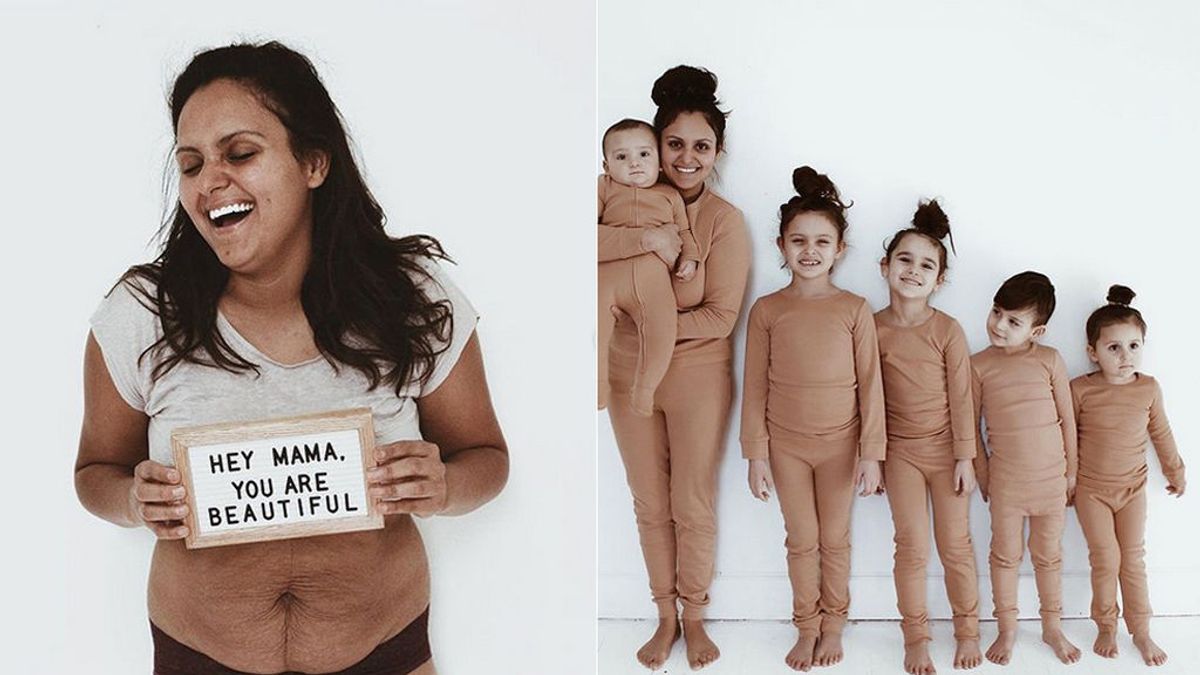Tras dar a luz a 5 hijos, comparte fotos de sus estrías y flacidez para que otras madres amen su cuerpo